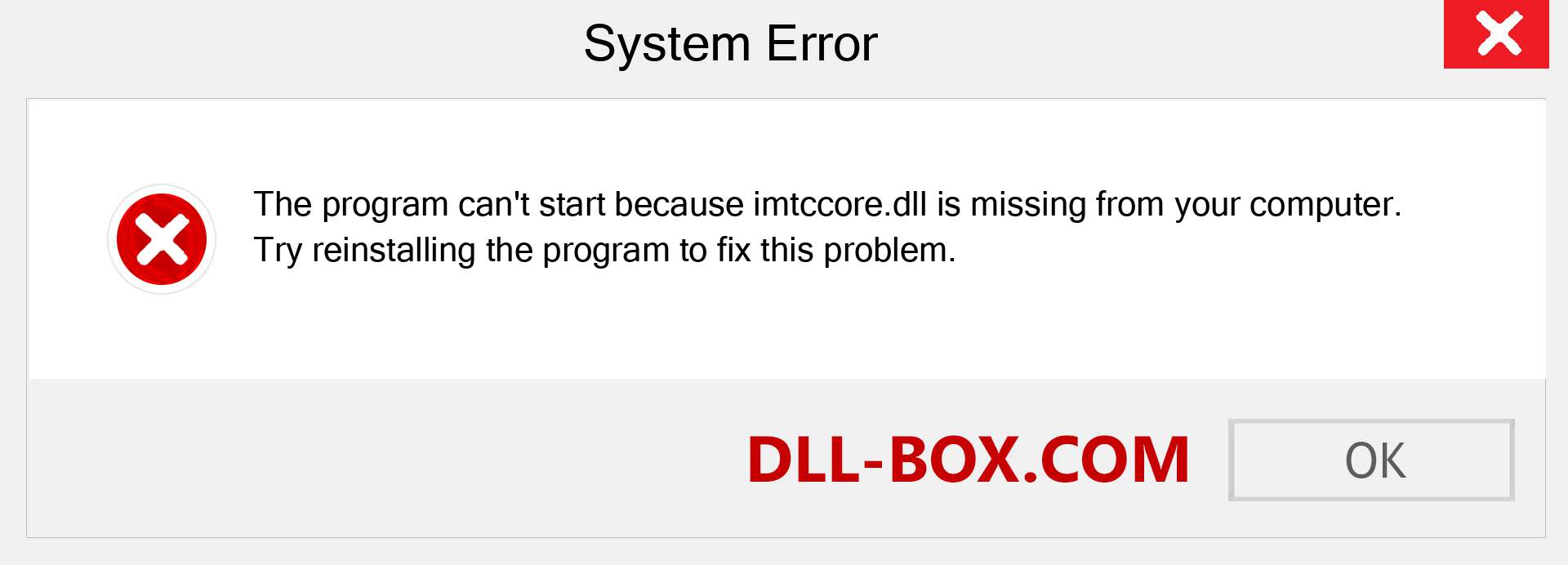  imtccore.dll file is missing?. Download for Windows 7, 8, 10 - Fix  imtccore dll Missing Error on Windows, photos, images
